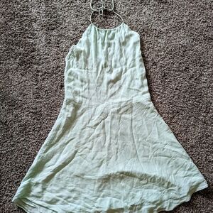 Wilfred Turquoise Halter Dress